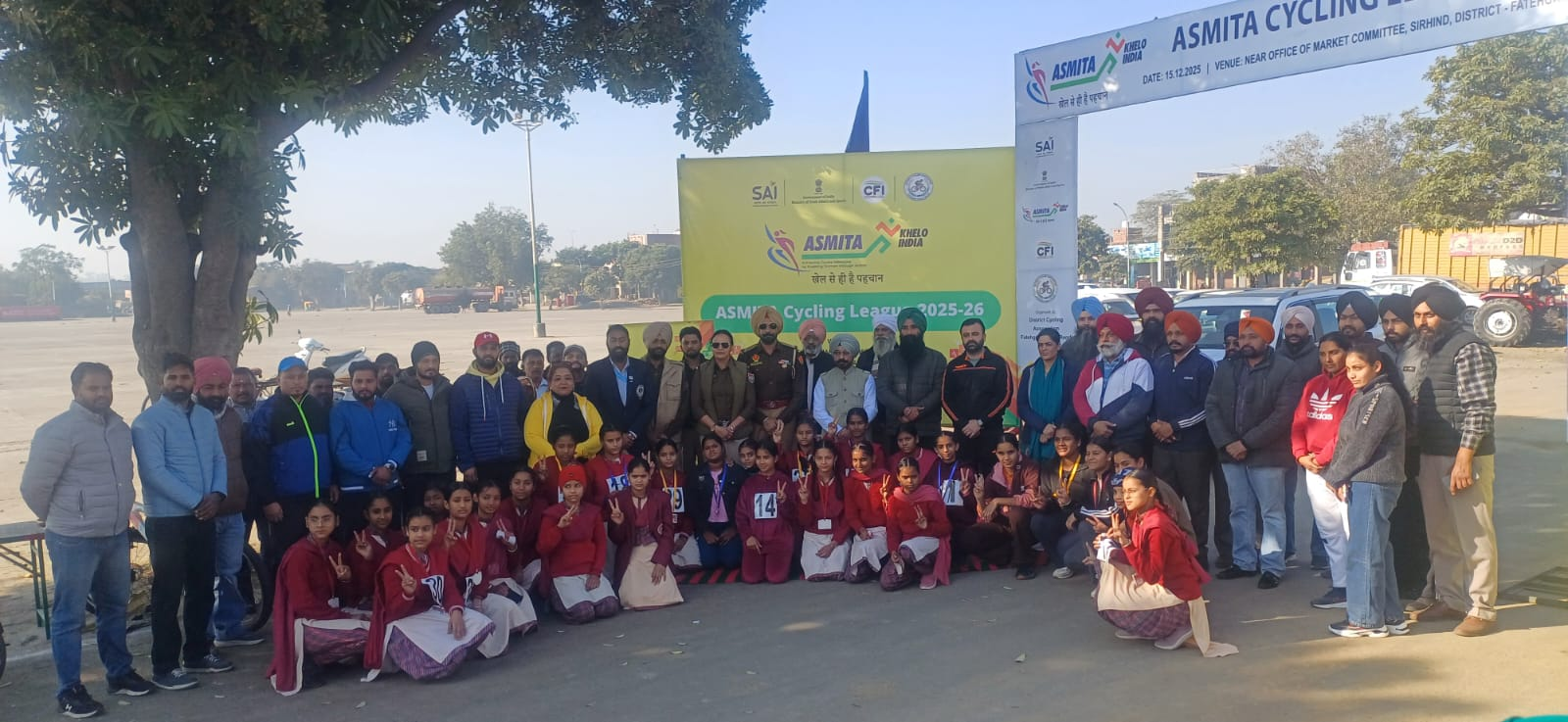 ਖੇਲੋ ਇੰਡੀਆ ਮਹਿਲਾ ਸਿਟੀ ਲੀਗ ਸਾਈਕਲਿੰਗ ਈਵੈਂਟ ਸਫਲਤਾ ਪੂਰਨ ਢੰਗ ਨਾਲ ਸੰਪੰਨ