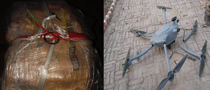 ਪੰਜਾਬ ਪੁਲਿਸ ਨੇ ਬੀਐਸਐਫ ਦੇ ਜਵਾਨਾਂ ਨਾਲ ਸਾਂਝੇ ਤੌਰ ‘ਤੇ ਸਰਹੱਦ ਪਾਰ ਤਸਕਰੀ ਮਾਡਿਊਲ ਦਾ ਪਰਦਾਫਾਸ਼ ਕੀਤਾ; ਤਿੰਨ ਜਣੇ 24.5 ਕਿਲੋਗ੍ਰਾਮ ਹੈਰੋਇਨ, 21 ਲੱਖ ਰੁਪਏ ਦੇ ਨਸ਼ੀਲੇ ਪਦਾਰਥਾਂ ਅਤੇ ਮਲਟੀ-ਕਾਪਰ ਡਰੋਨ ਸਮੇਤ ਕਾਬੂ